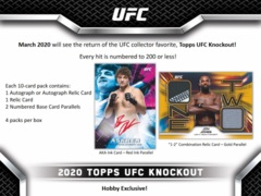 2020 Topps UFC Knockout Hobby Box